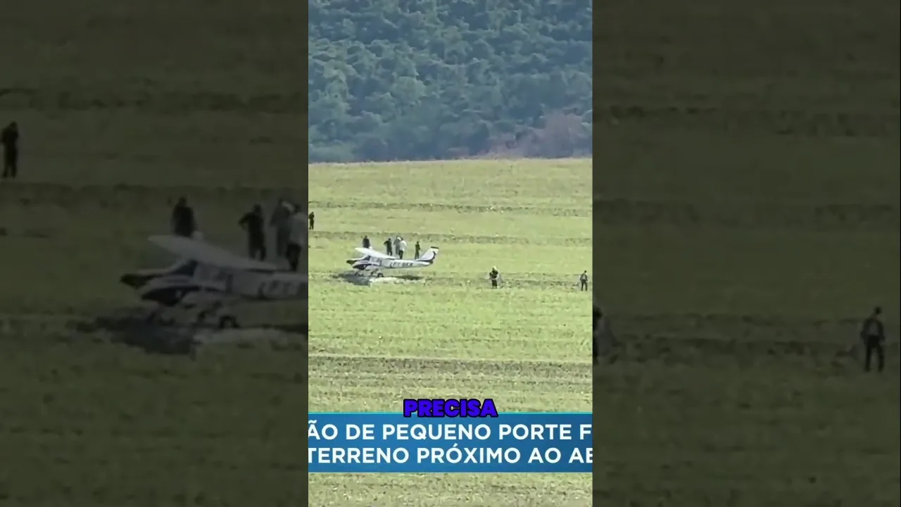 Avião faz pouso forçado em terreno próximo ao aeroclube de Londrina