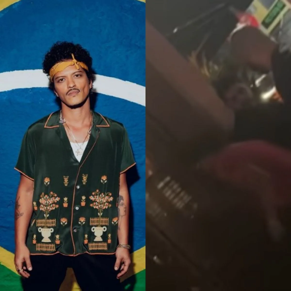 Bruno Mars é visto visitando bar não inaugurado em Curitiba