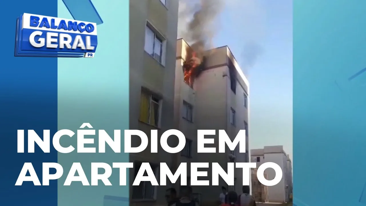 Bombeiros evitaram que o fogo se alastrasse para os apartamentos vizinhos: ninguém se feriu