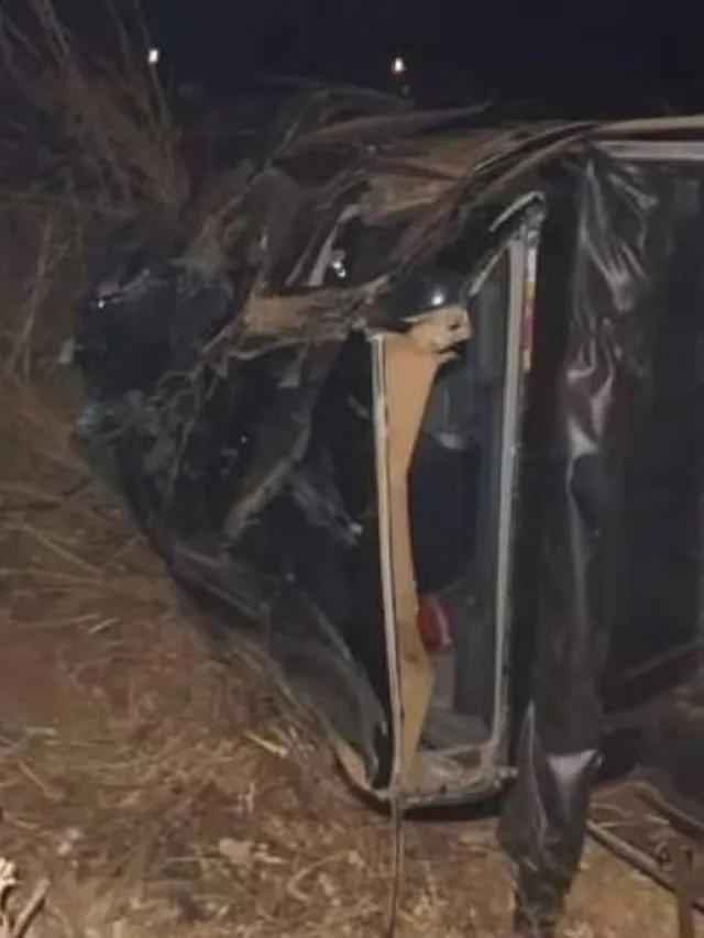 Criança de 4 anos morre em acidente após caminhonete capotar fora da BR-435