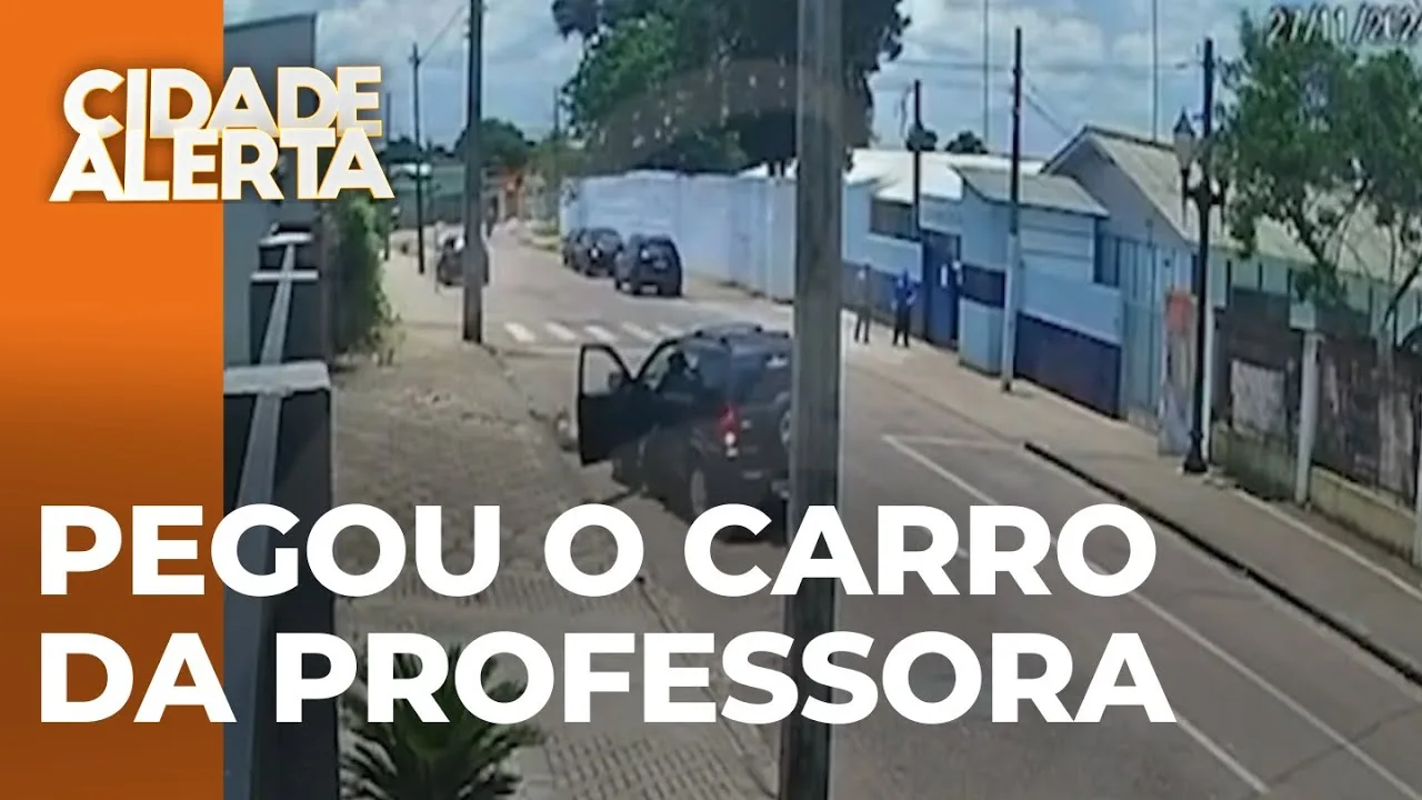 Aluno "pega' carro da professora e provocou acidente