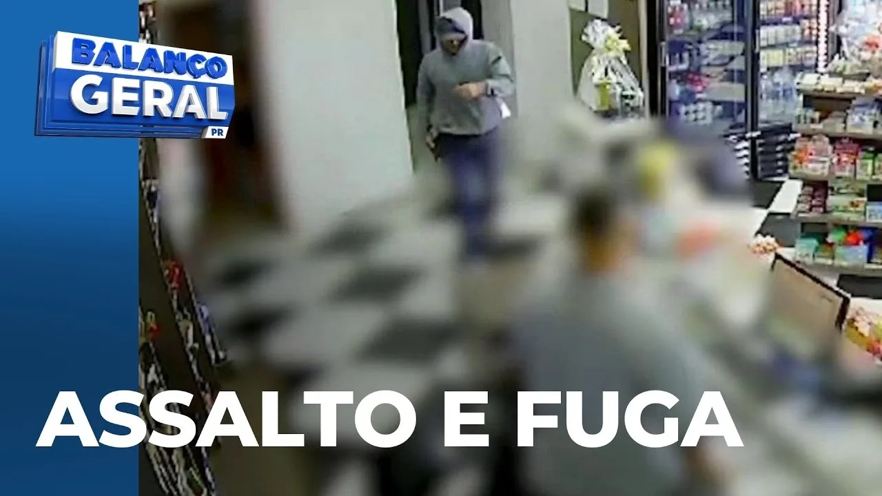 Ladrões assaltam 2 postos de gasolina e trocam tiros com a PM durante fuga