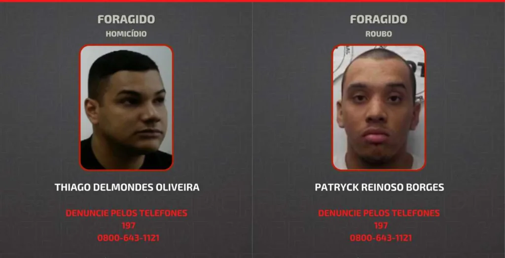  Polícia divulga imagens e identidade de suspeitos forgidos pelo assassinato de casal no bairro Sítio Cercado, em Curitiba