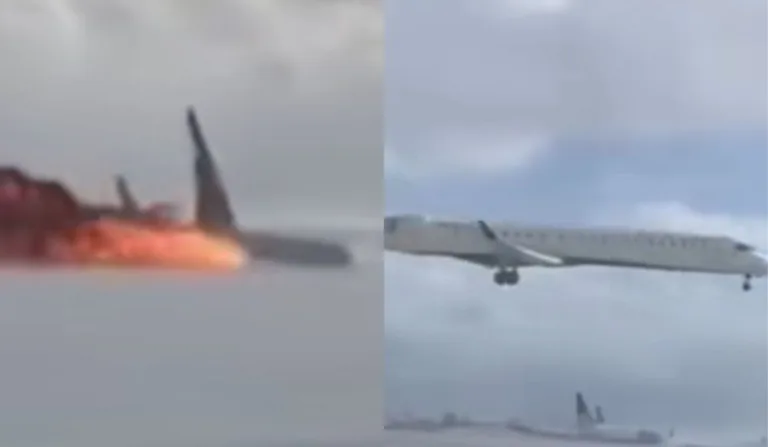 avião cai no canadá