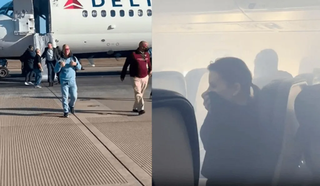 Avião com 94 passageiros tem cabine tomada por fumaça e obriga pouso forçado