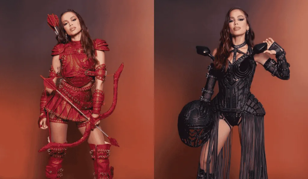 Cantora Anitta em foto de divulgação de seu show.