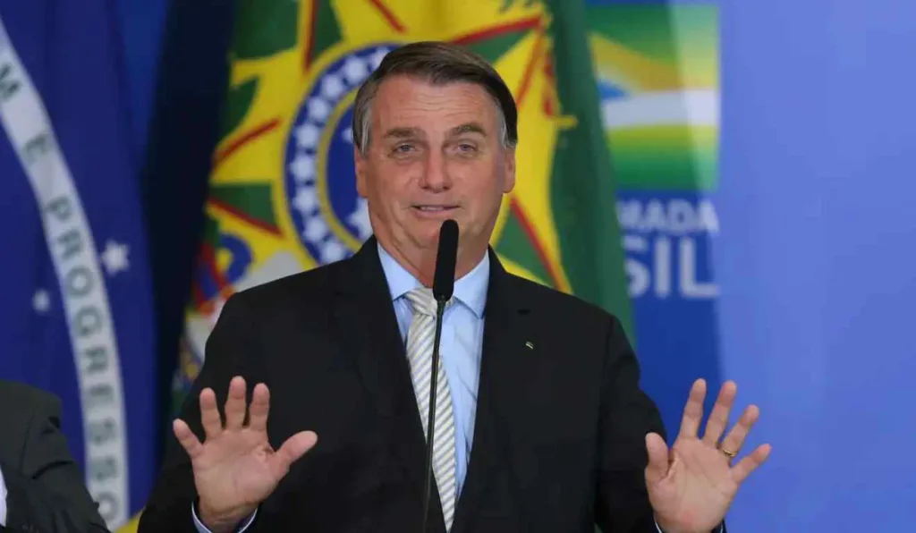 Jair Bolsonaro na época em que ainda era presidente.