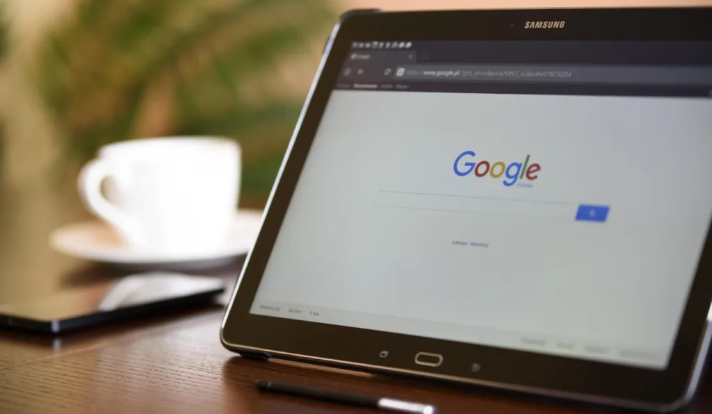 tela de busca do Google