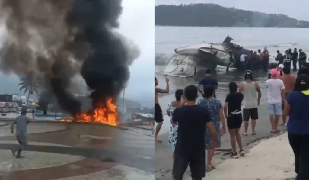 avião cai em Ubatuba, litoral de São Paulo