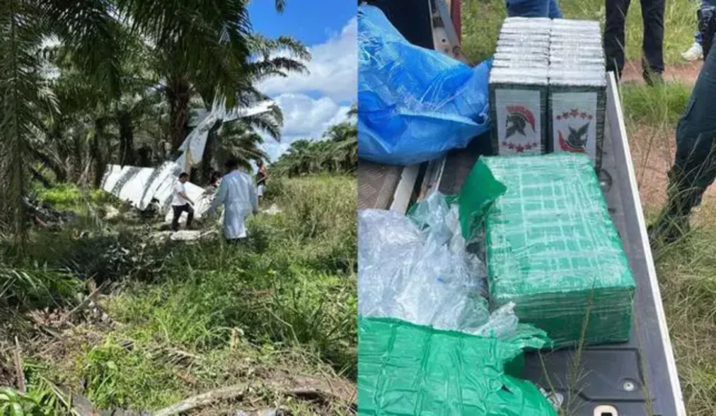 Avião cai em plantação no Pará e deixa 2 feridos; aeronave transportava drogas