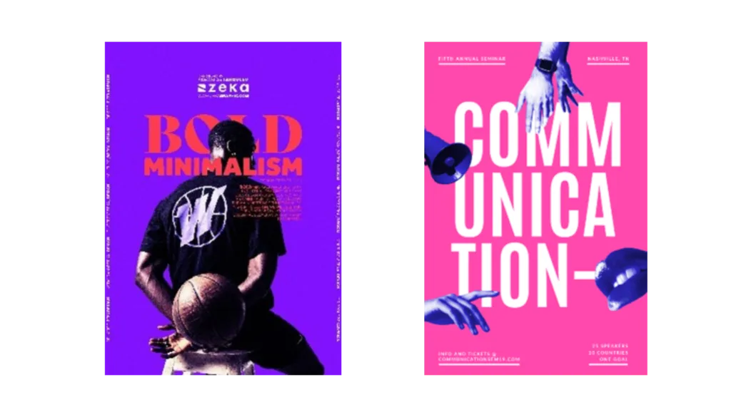 exemplo de minimalismo ousado