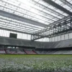 Gramado sintético da Ligga Arena