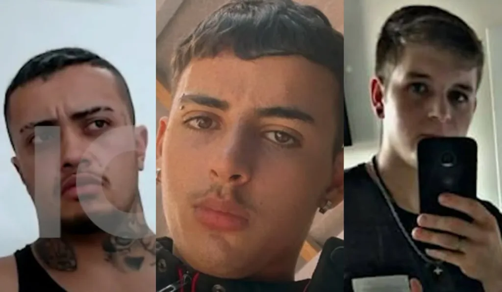 Adrian centralizado e suspeitos ao lado