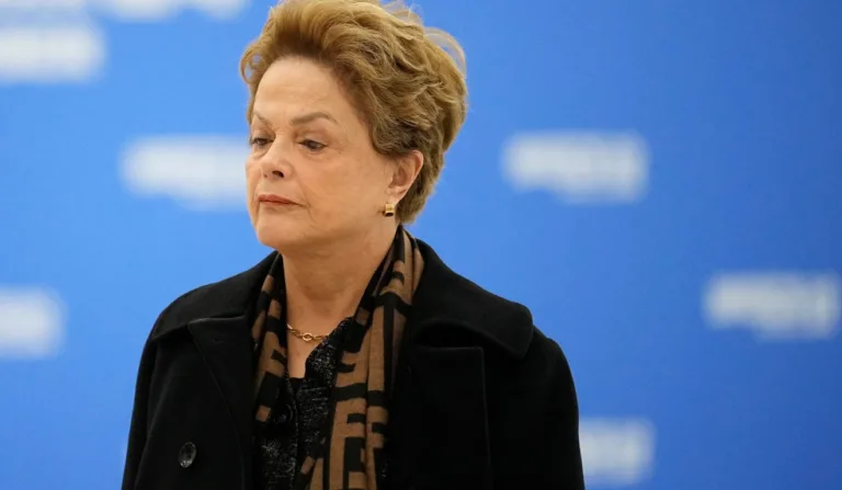 Ex-presidente Dilma Rousseff, atual presidente do banco dos Brics 24/10/2024 Alexander Zemlianichenko/Pool via REUTERS