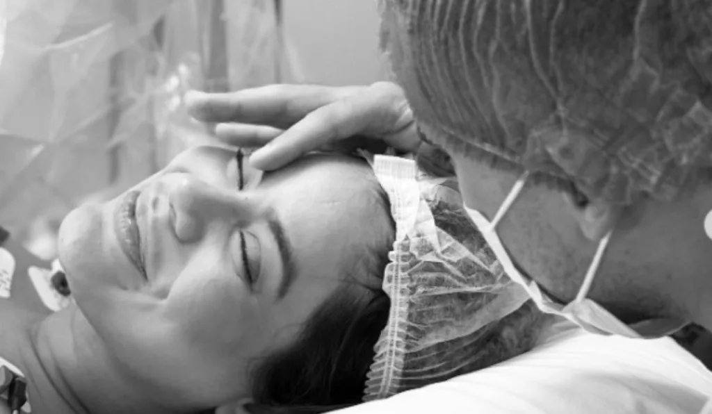 lexa durante parto da filha