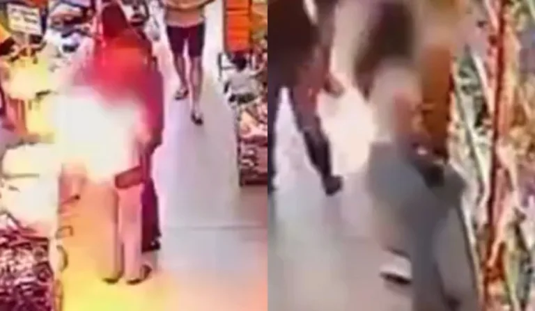 momento em que celular explode no bolso de jovem