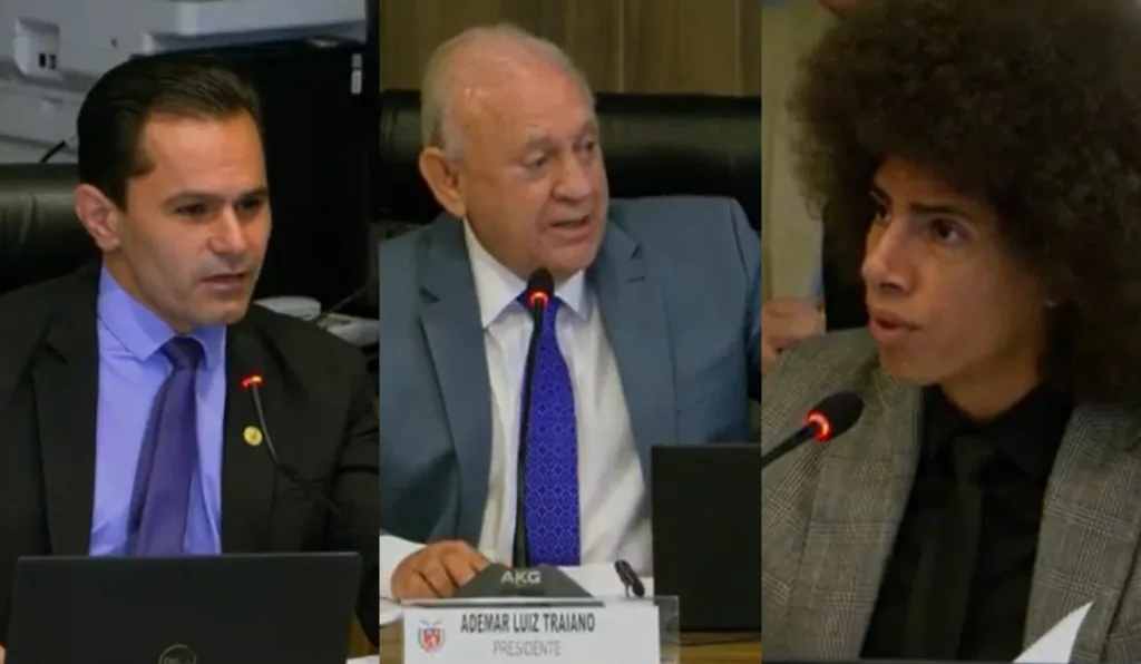 Marcio Pacheco e Ademar Traiano trocaram ofensas durante a sessão da CCJ na Alep 