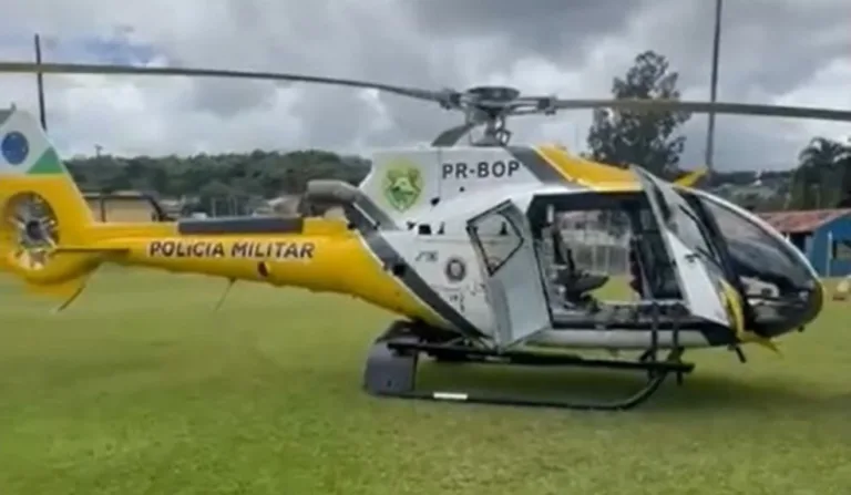 Helicóptero do BPMOA da PMPR