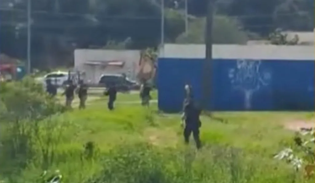 GM de FRG e PMPR durante buscas a suspeito de roubos