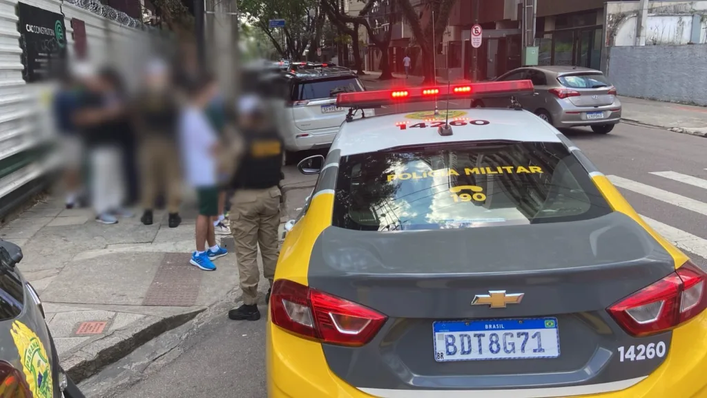 Polícia Militar foi acionada no local do atropelamento da idosa 