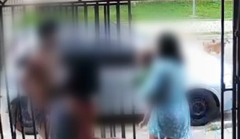 Vídeo mostra mulher pedindo socorro antes do pm matar o ex-cunhado