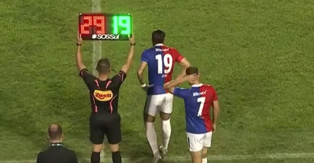 Alteração durante o jogo Paraná Clube x Cascavel.