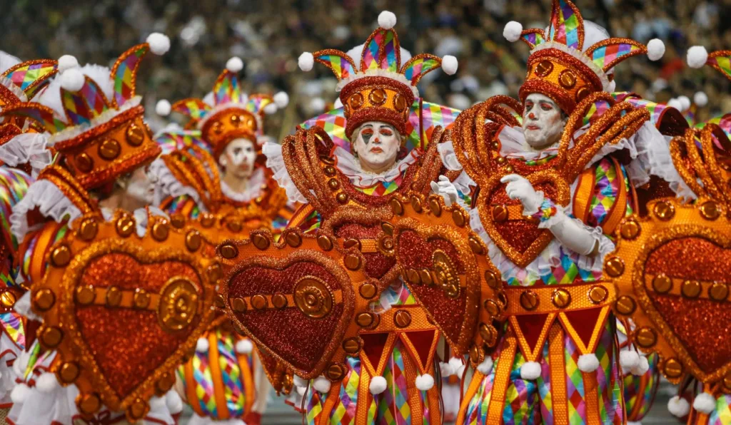 Mocidade Alegre no desfile do Grupo Escpecial das escolas de samba do Carnaval de São Paulo