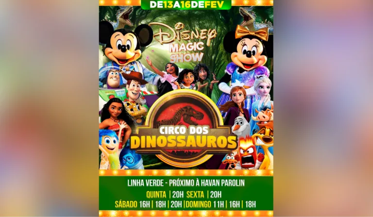 O fabuloso espetáculo do Circo dos Dinossauros contém incríveis atrações circenses (Foto: Divulgação)