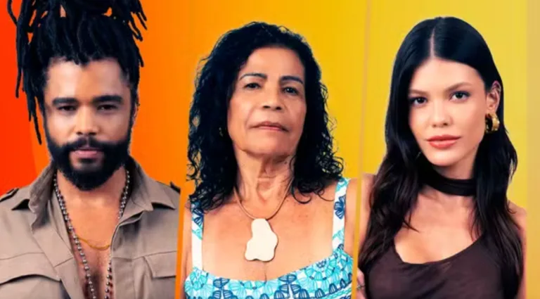 Diogo, Vilma e Vitória estão no 6º Paredão do BBB 25 (Imagem: Reprodução)