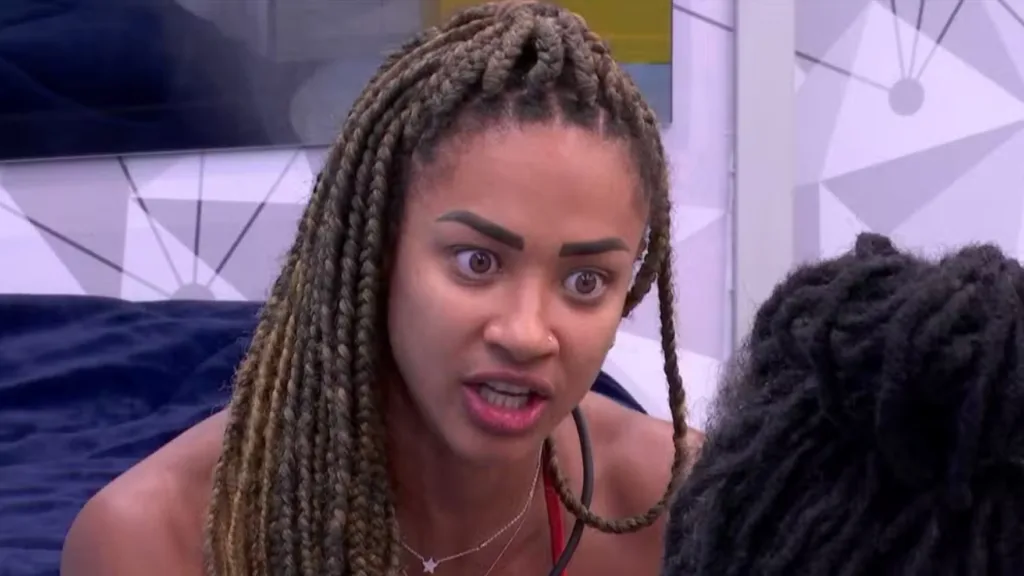 Aline discute com Diogo no BBB 25 (Imagem: Reprodução / Globoplay)