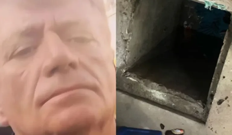 idoso que prendeu criança em fosso