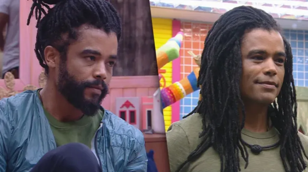 Diogo Almeida com novo visual no BBB 25 (Imagem: Reprodução / globoplay)