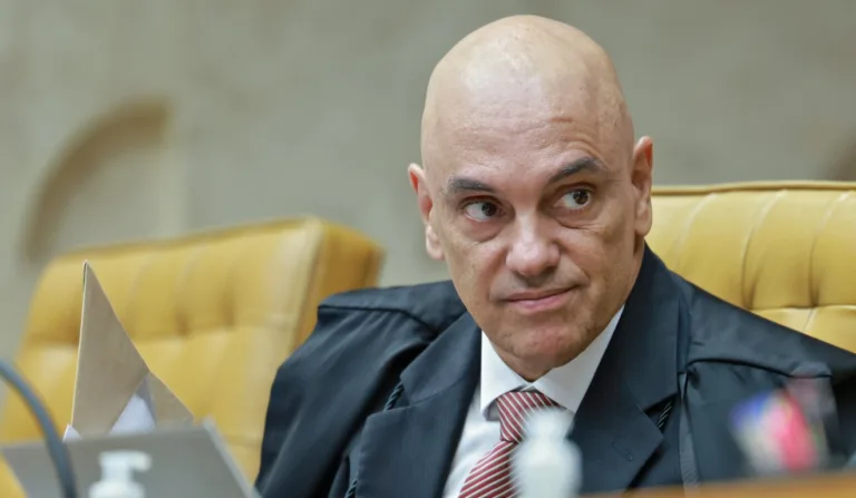 Alexandre de Moraes, ministro do STF, em sessão do tribunal