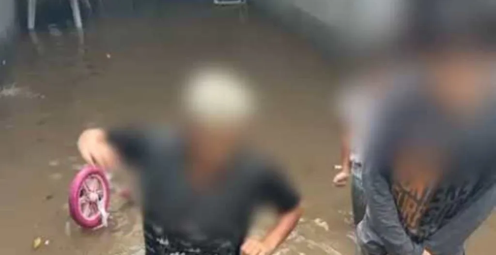 Crianças ficam ilhadas em alagamentos em Curitiba; veja vídeo