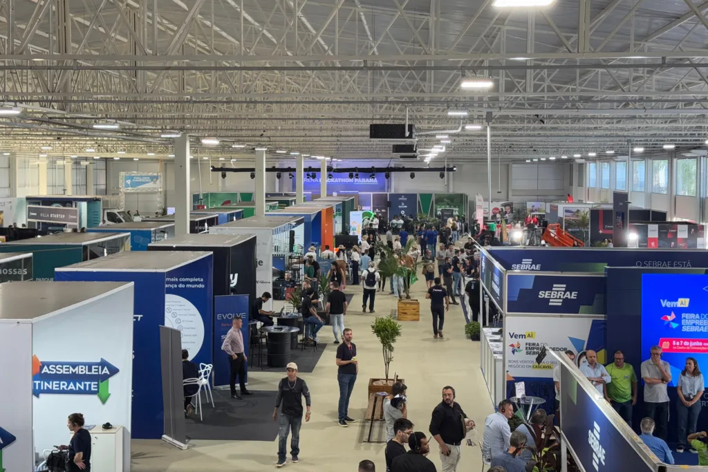 Estandes de inovação no Show Rural