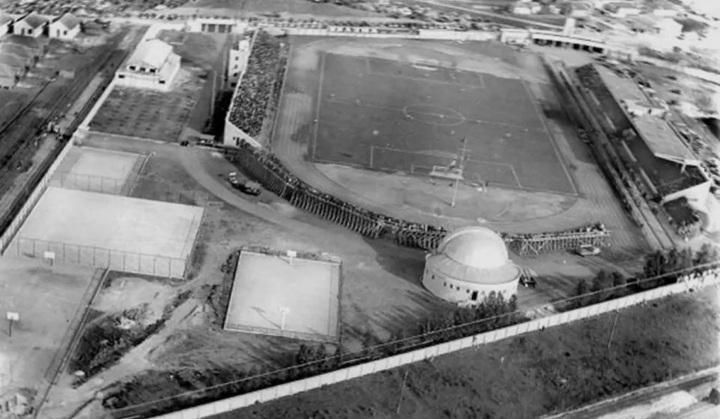 vista aérea da Vila Capanema em 1947