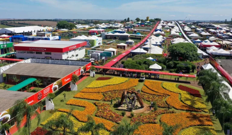 A imagem mostra o espaço disponível do Show Rural Coopavel.