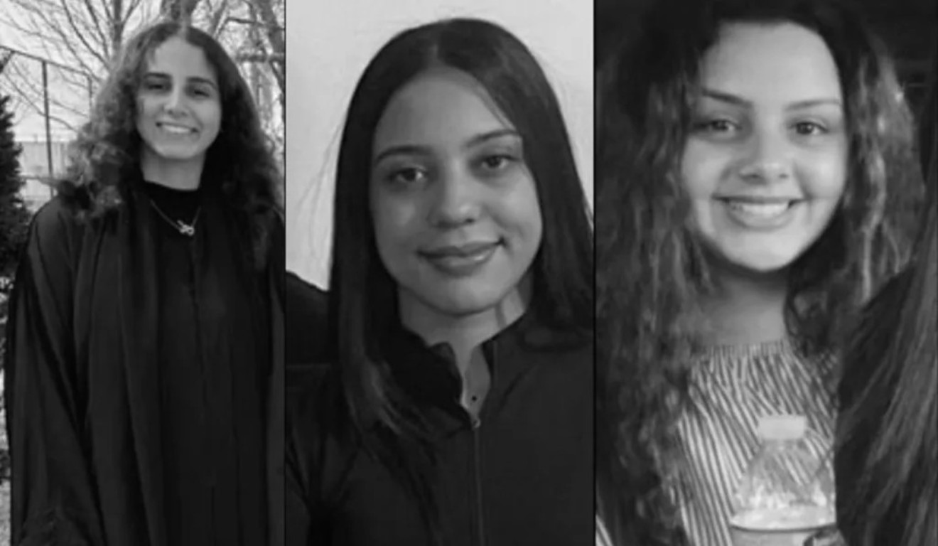 três mulheres uma do lado da outra