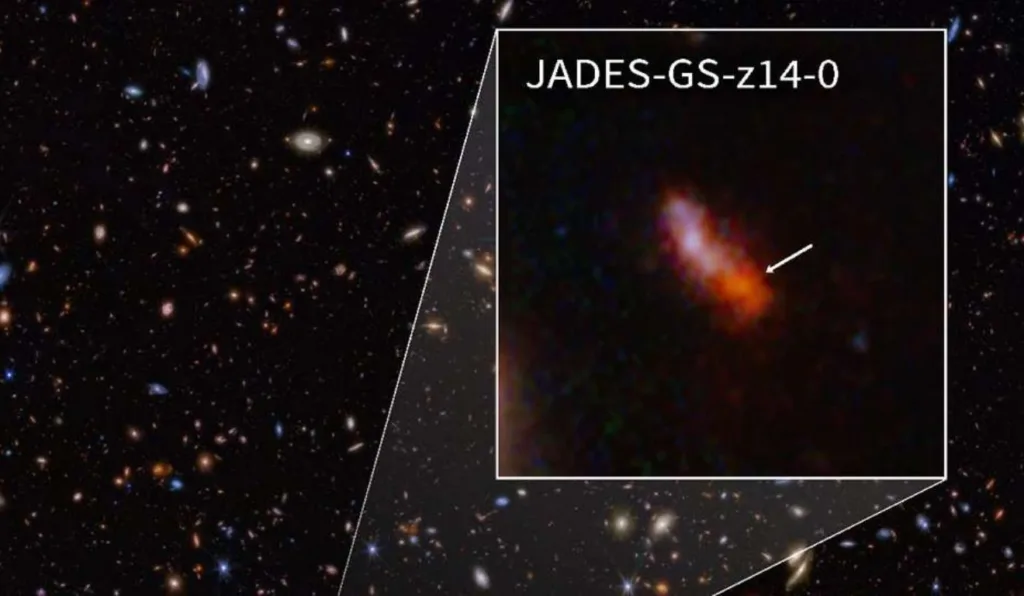 galáxia que teve oxigenio encontrado