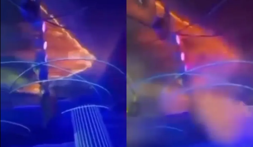 Frequentadores da boate tentaram conter as chamas na casa noturna