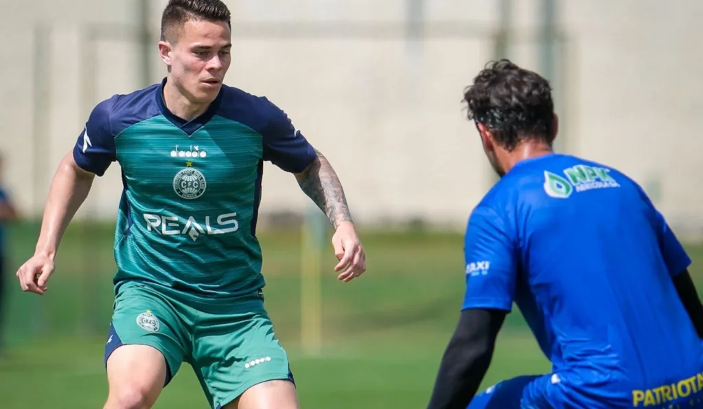 Detalhe do jogo treino entre Coritiba e Patriotas.