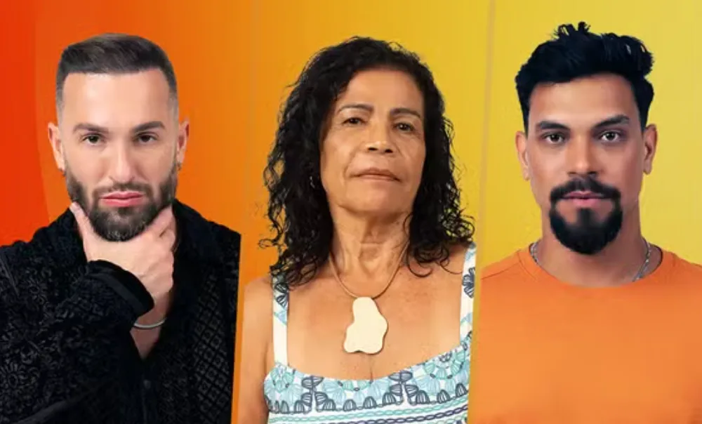 Diego, Vilma e Vinícius estão no 12º Paredão (Imagem: Reprodução)
