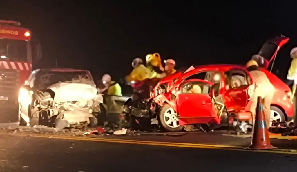 colisão frontal com uma morte no Contorno Norte