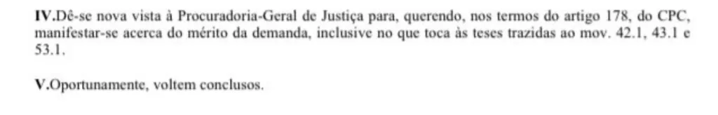 Desembargador do TJPR dá 10 dias para manifestação do Ministério Público 