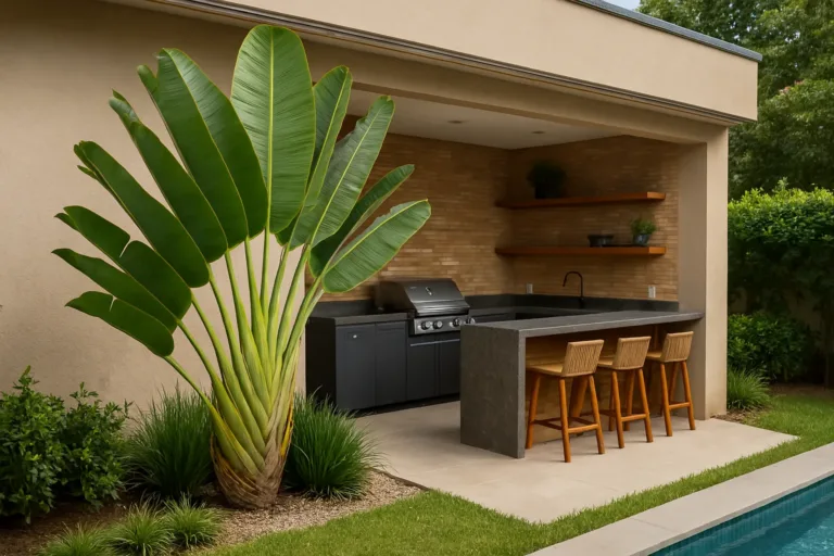 5 razões para usar a árvore do viajante como quebra-vento