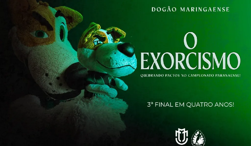 Postagem do Maringá provocando o Athletico