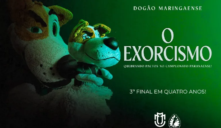 Postagem do Maringá provocando o Athletico