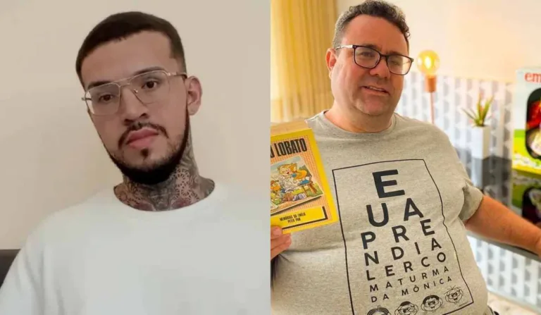 Jonathan Barros Cardoso e o jornalista Cristiano Luiz Freitas