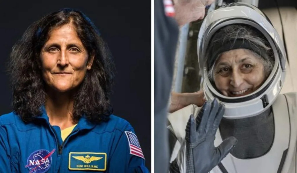 Antes e depois da astronauta Suni Williams