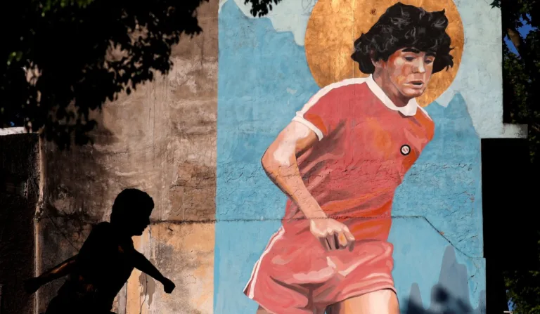 mural de Maradona em Buenos Aires